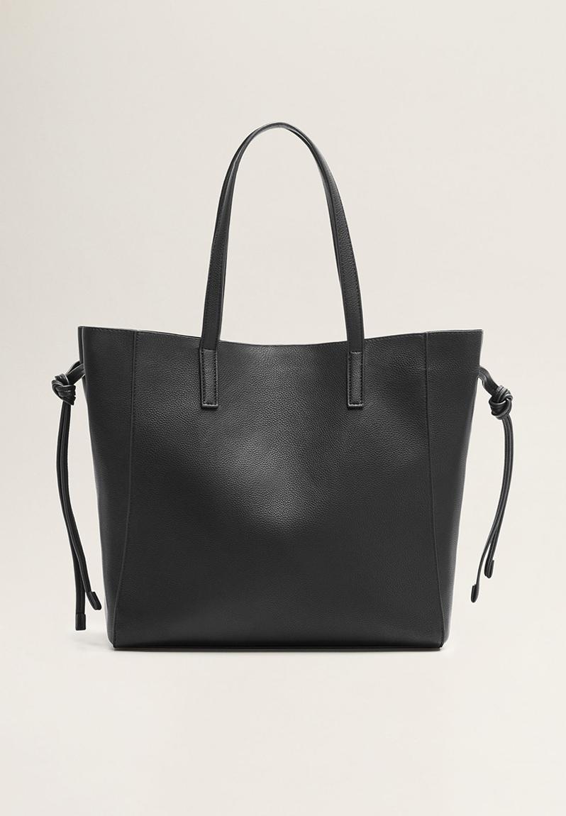 Pebbled shopper bag - black 2 MANGO Bags & Purses | Superbalist.com