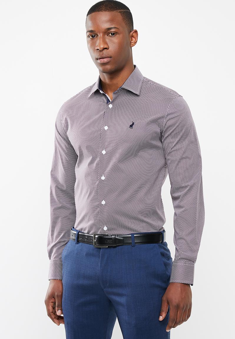 mens geo print shirt