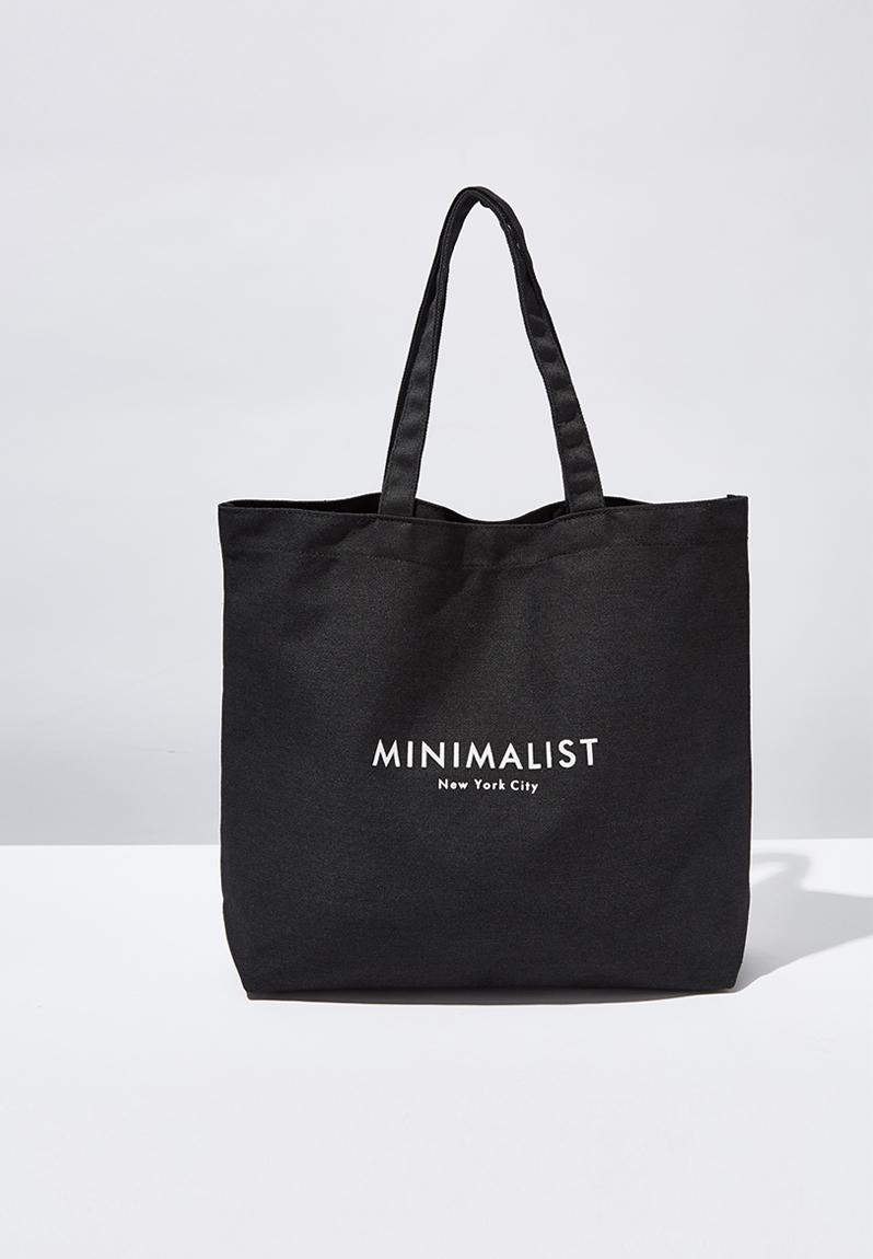 minimalist large capacity tote bag