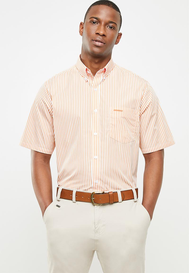 Viggo short sleeve classic shirt - orange Pringle of Scotland Shirts ...