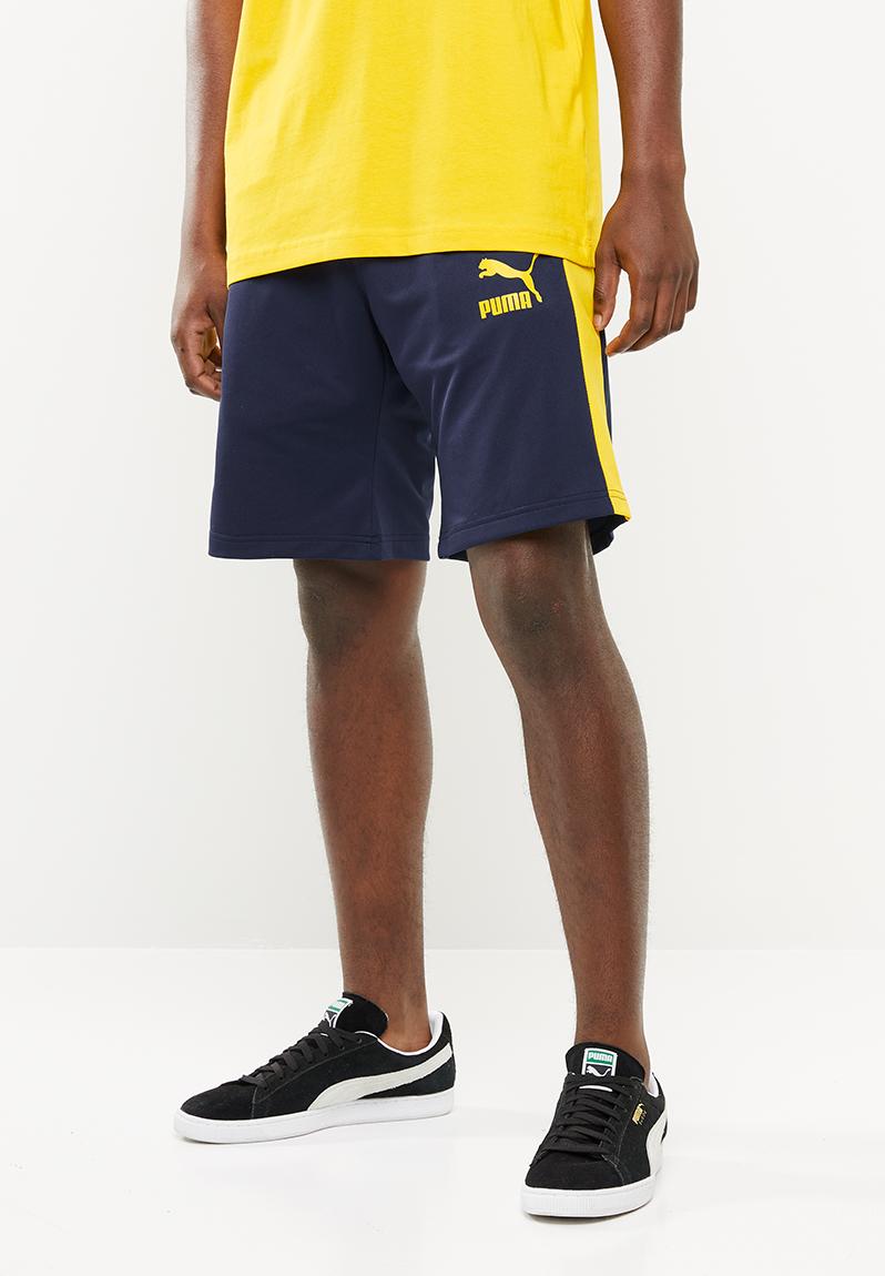 puma yellow shorts