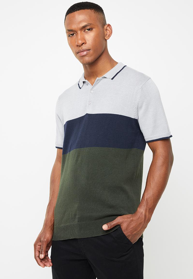 Kirk short sleeve golfer - multi Brave Soul T-Shirts & Vests ...