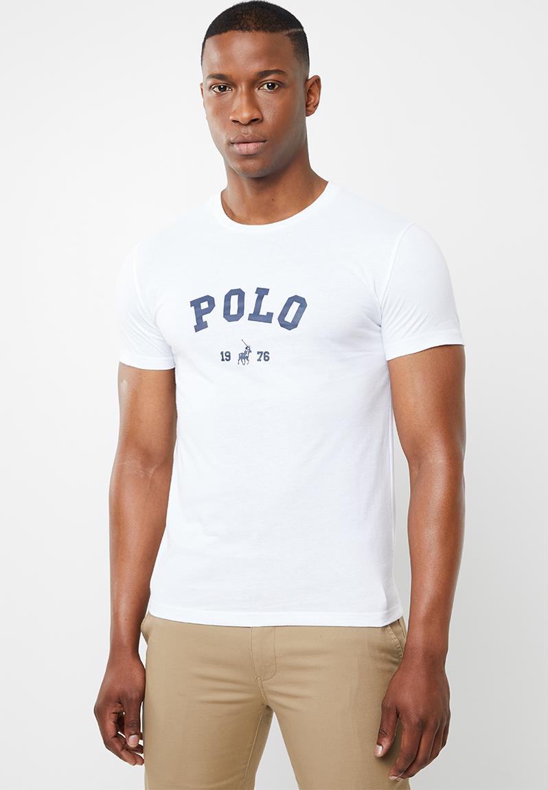 Classic Logo Printed T-Shirt - White POLO T-Shirts & Vests ...