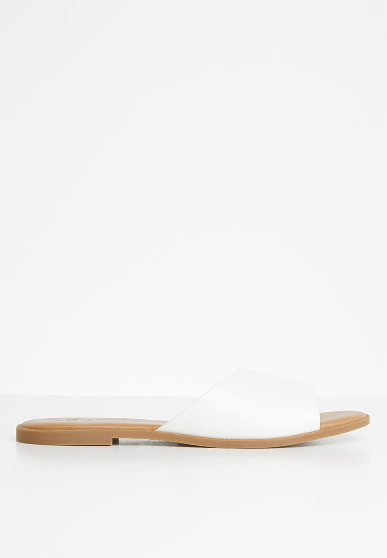 Takaya faux suede slide - white Call It Spring Sandals & Flip Flops ...