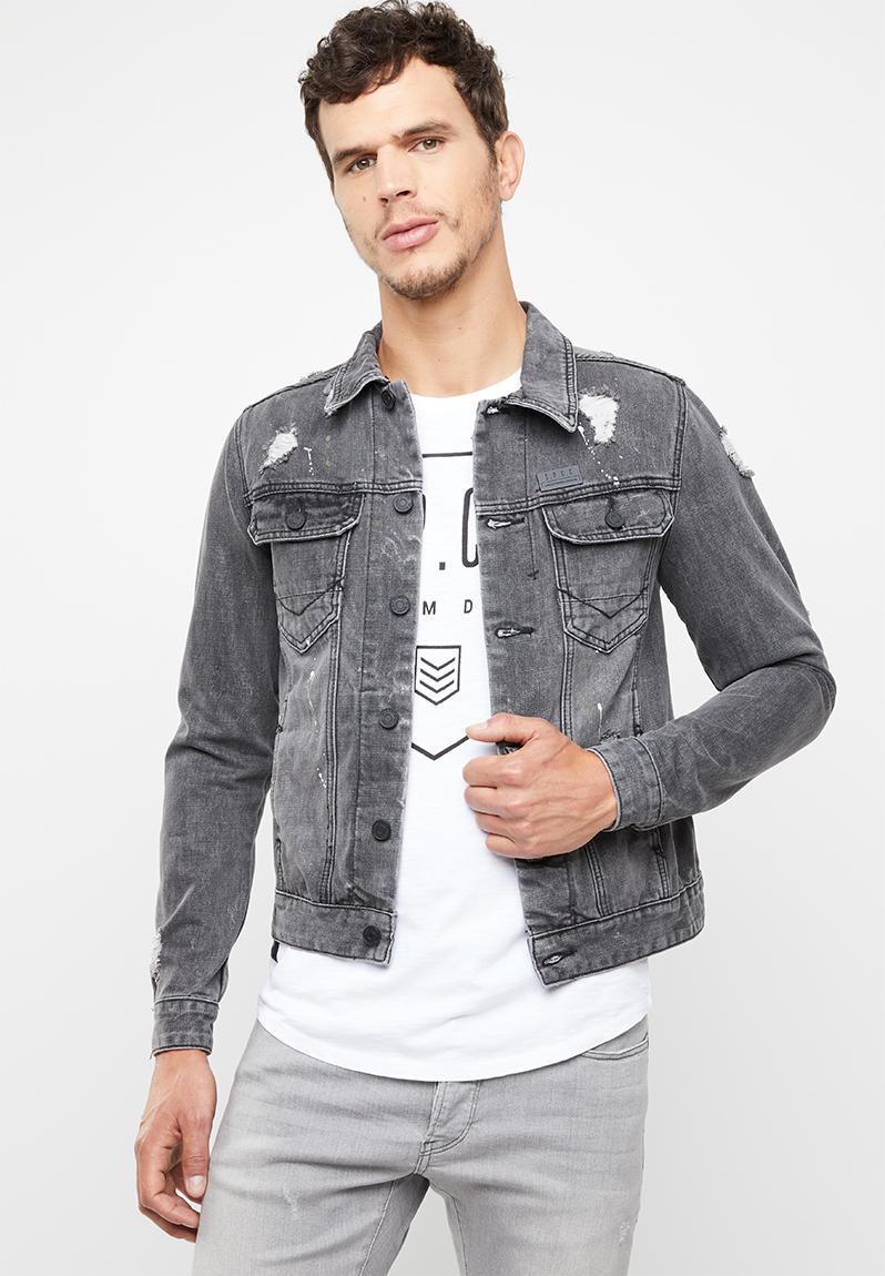 Back print denim jacket - grey S.P.C.C. Jackets | Superbalist.com