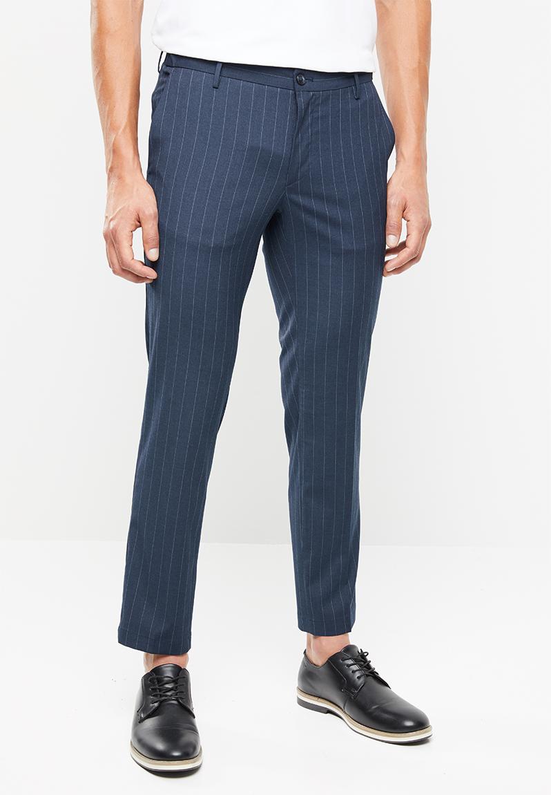 Bologna 4 trousers - deep blue pinstripe MANGO Formal Pants ...