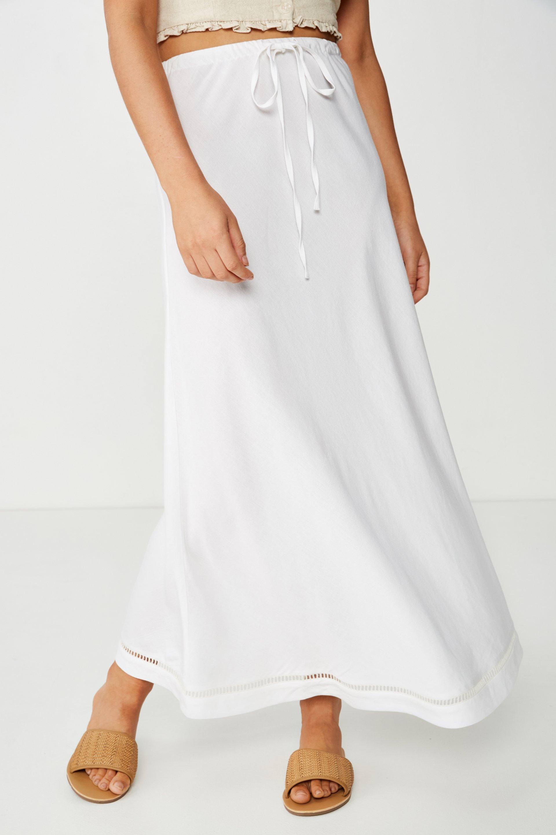 Woven lola bias midi skirt - white Cotton On Skirts | Superbalist.com