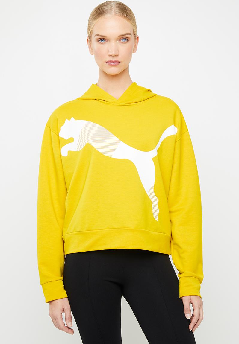 Modern sports hoodie - yellow/white PUMA Hoodies, Sweats & Jackets ...
