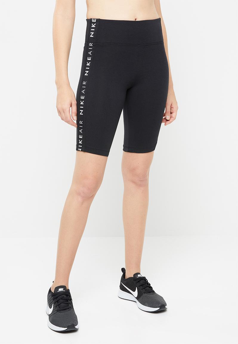 nike air logo tape bike short