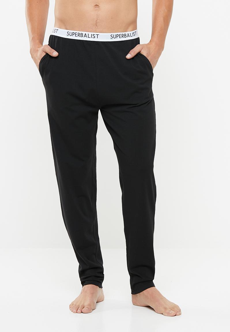 Knit slim fit lounge pants - black Superbalist Sleepwear | Superbalist.com