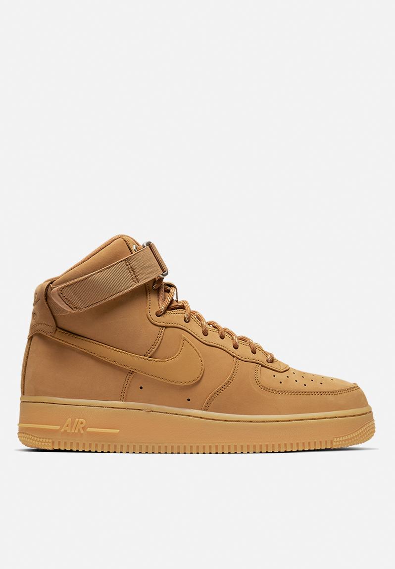 nike tan high top sneakers