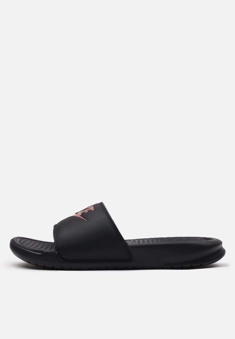 nike benassi black gold