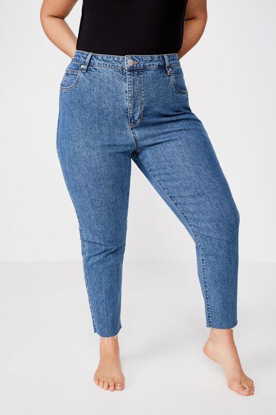 comfort stretch waistband mom jean