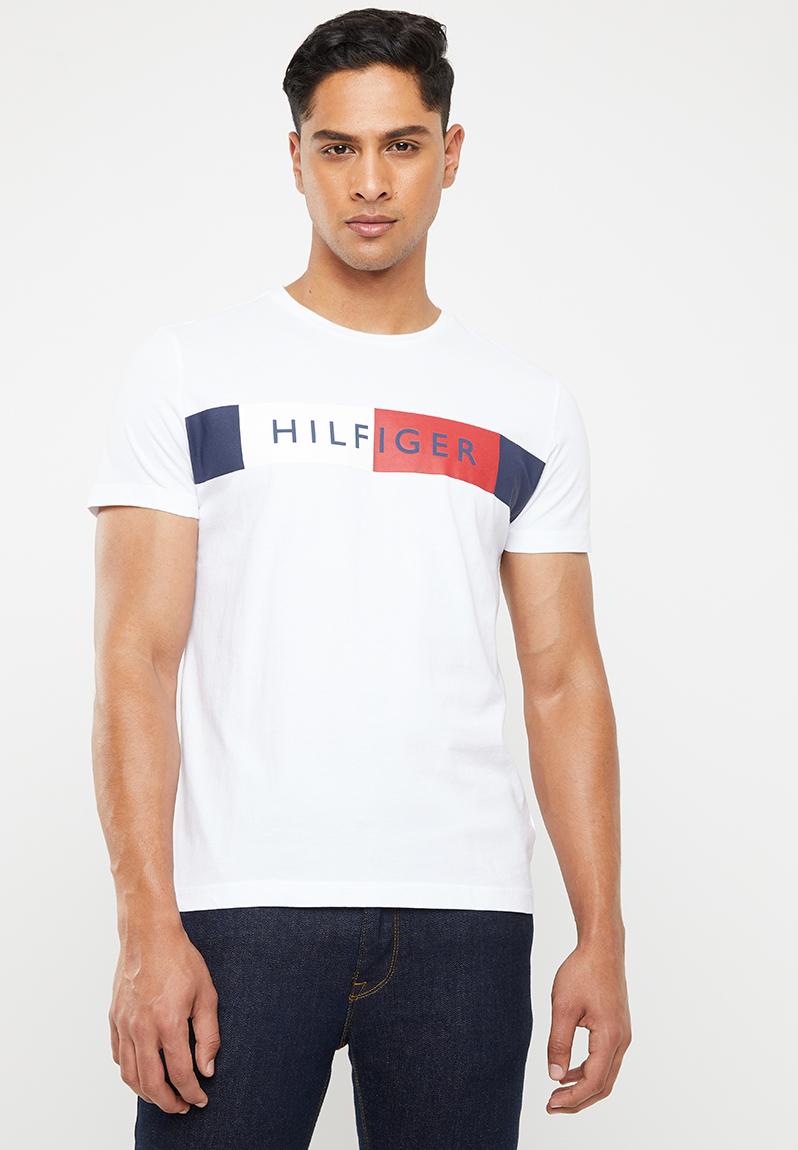 Stripe hilfiger tee - white Tommy Hilfiger T-Shirts & Vests ...