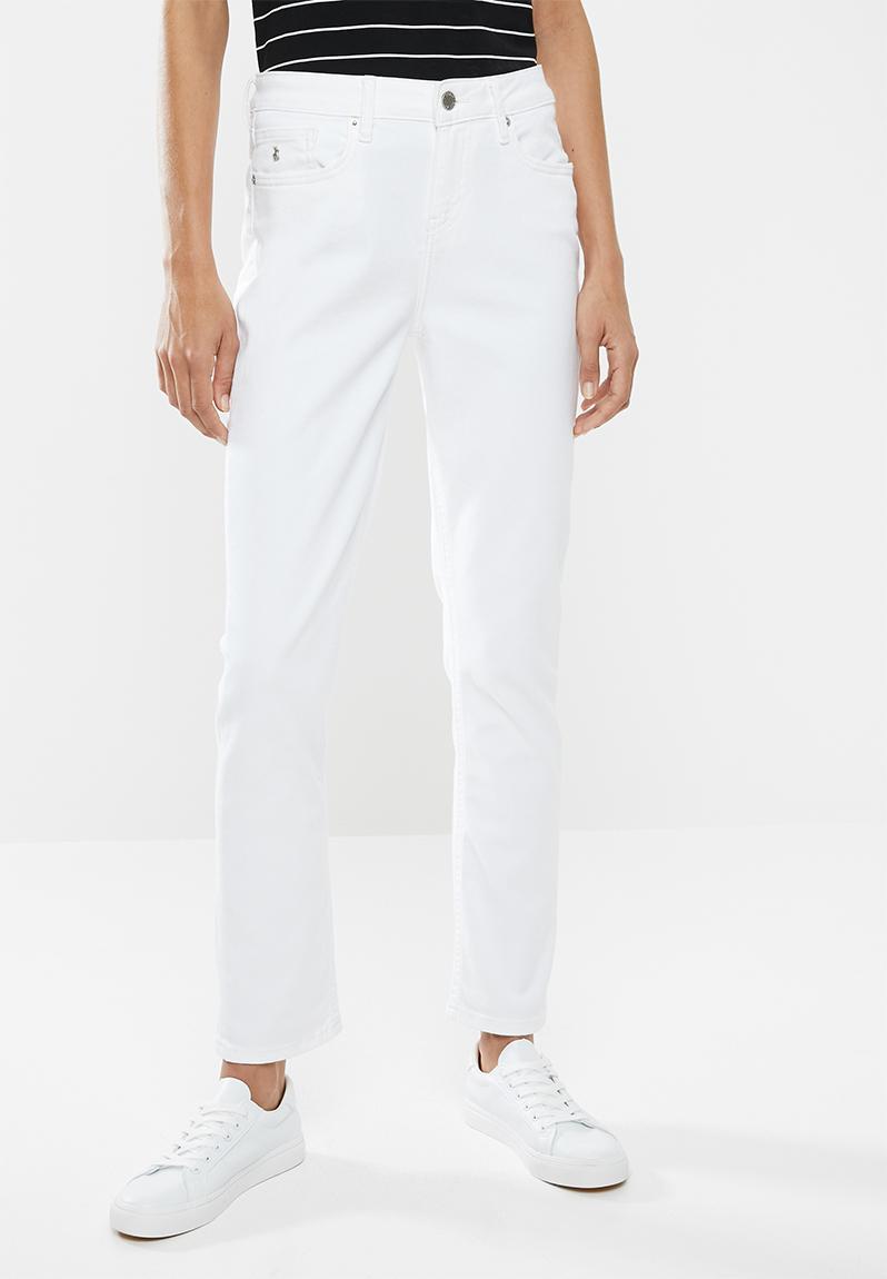 all white polo jeans