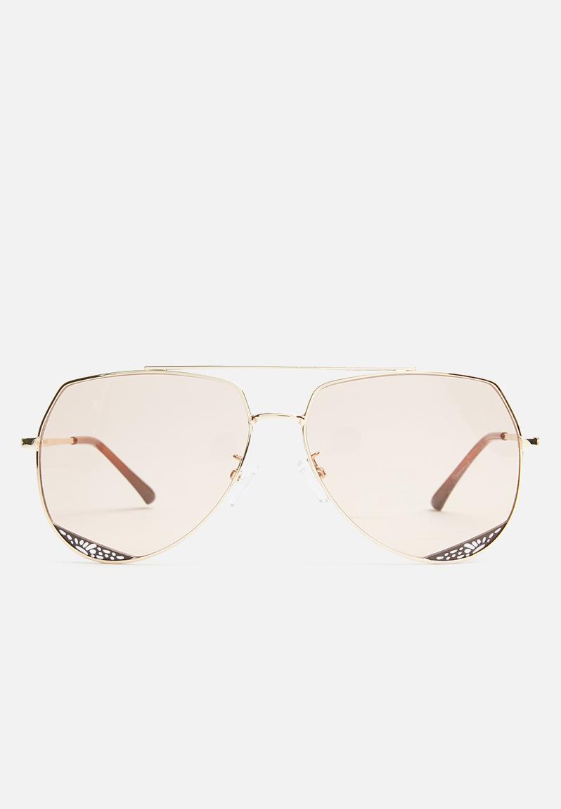 Angled avaitors sunglasses - gold Superbalist Eyewear | Superbalist.com