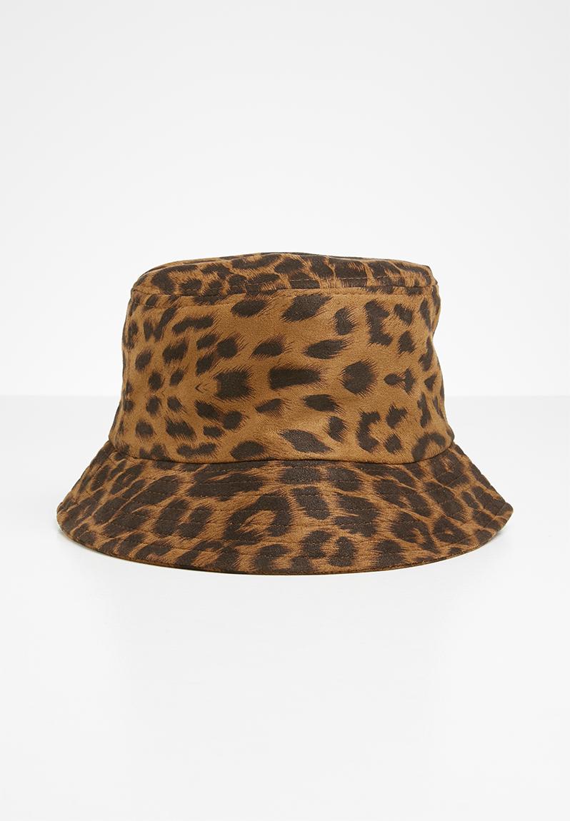 Leopard print bucket hat - brown Superbalist Headwear | Superbalist.com
