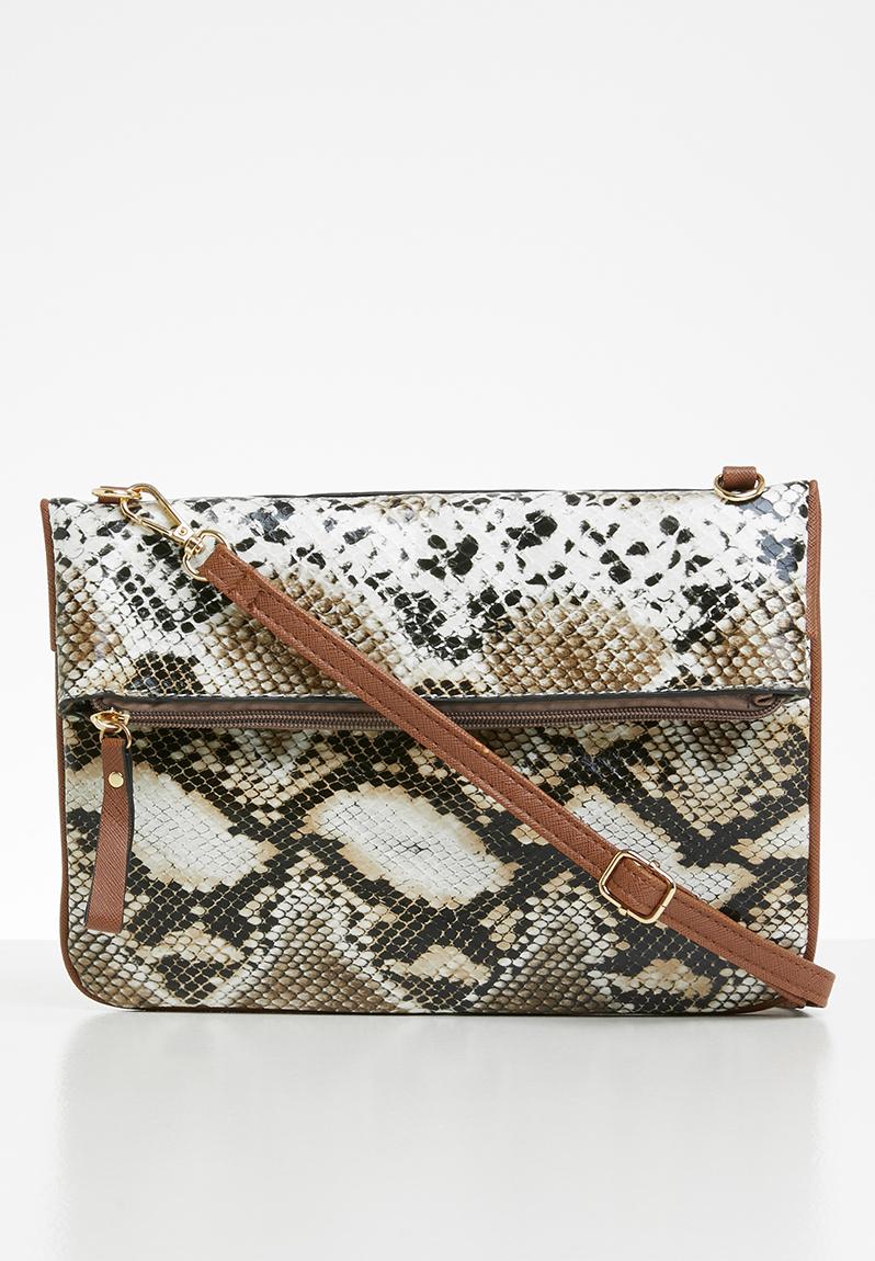 snakeprint crossbody
