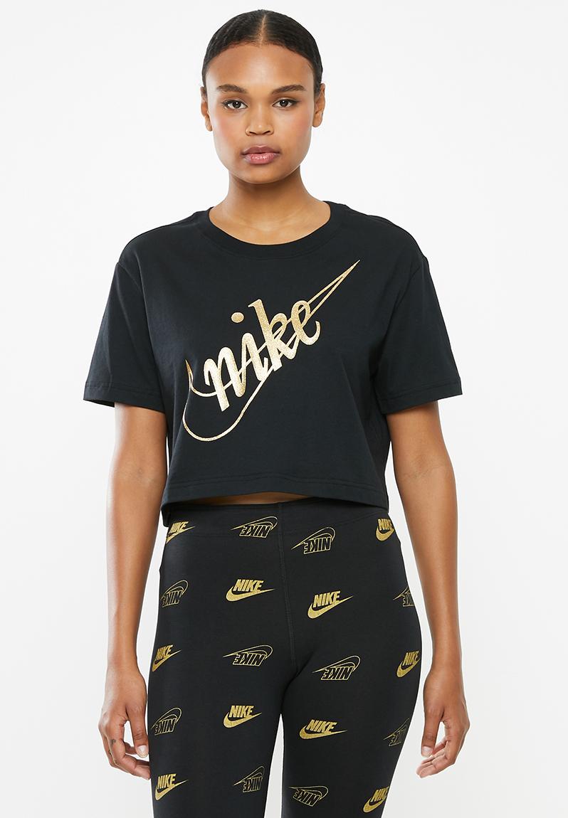 black nike t shirt womens