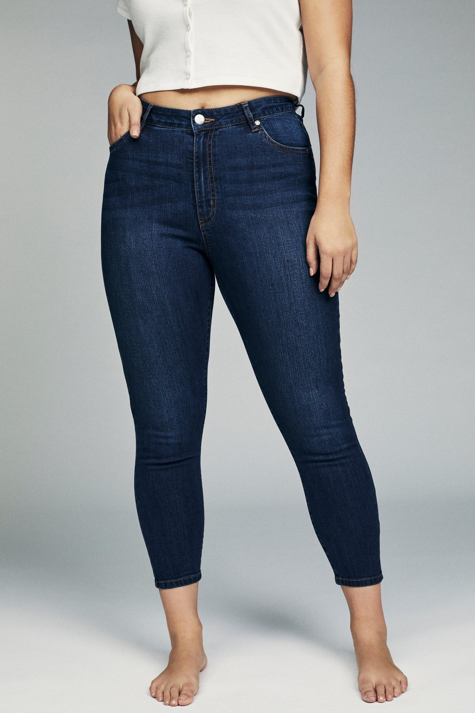 Curve Adriana High Skinny Jean Deep Blue Cotton On Jeans