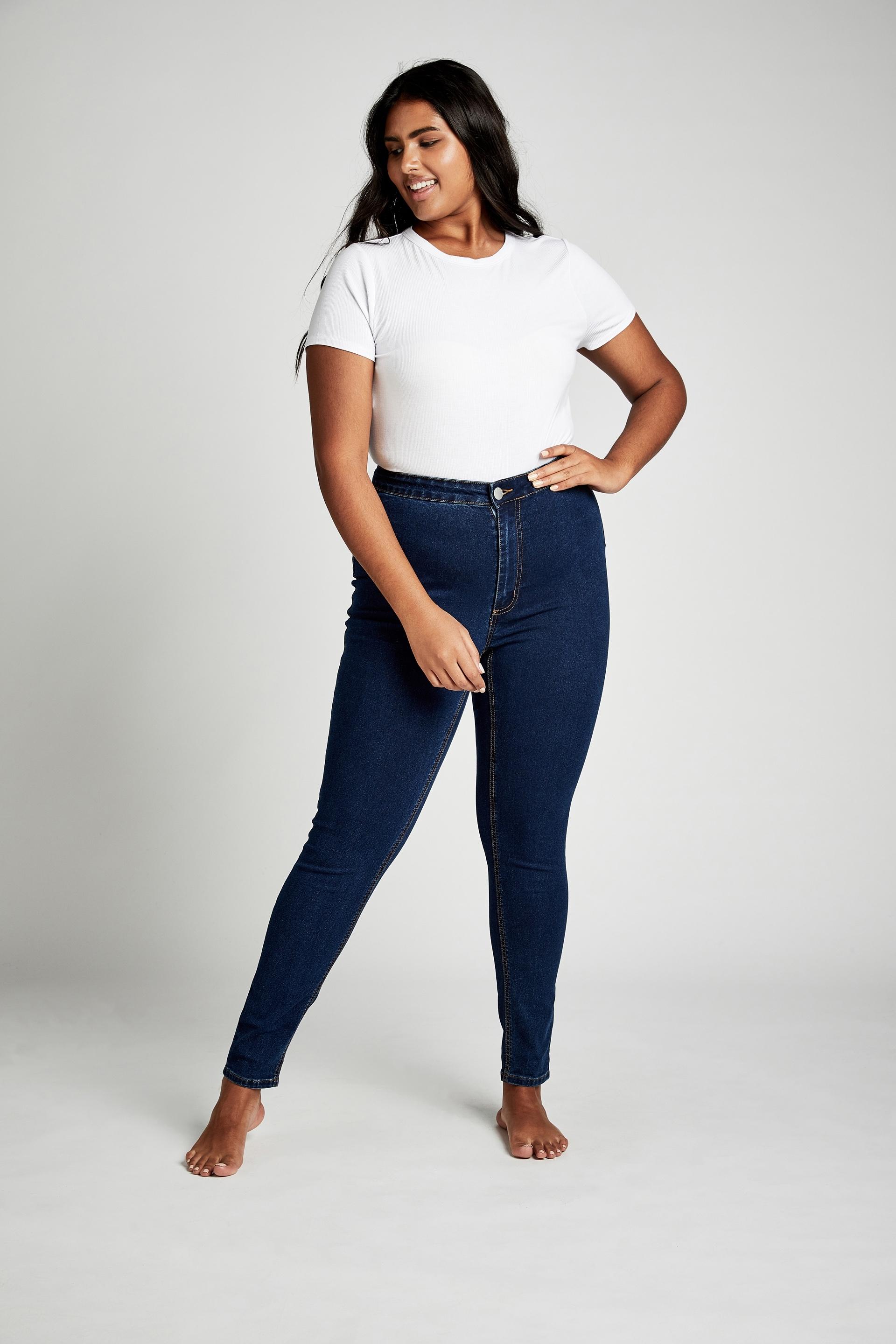 Curve tall ashley high rise jegging - mid blue Cotton On Jeans ...