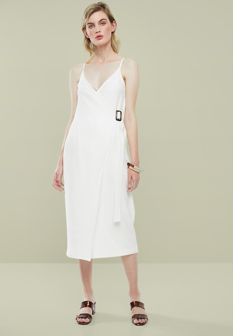 Wrap pencil dress - white Superbalist Formal | Superbalist.com