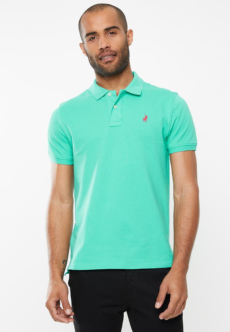 Carter custom fit short sleeve pique golfer - green POLO T-Shirts ...