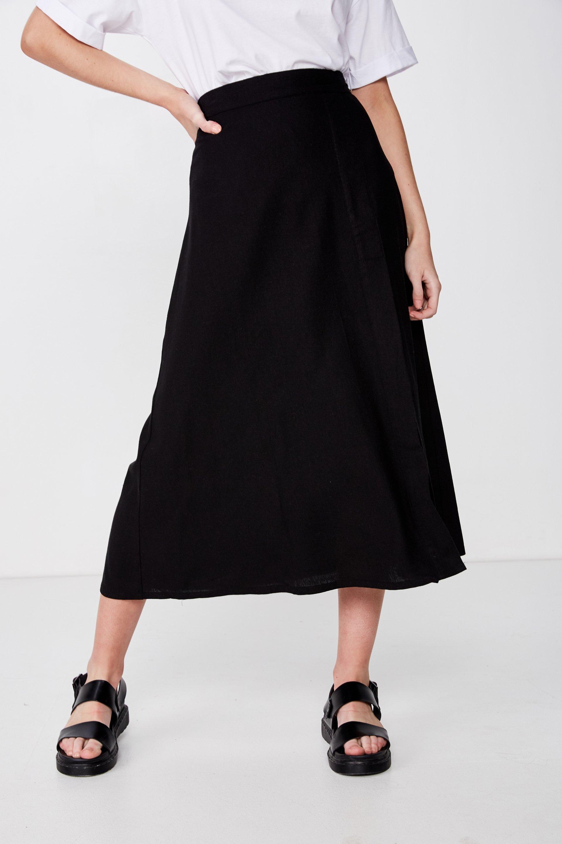 Woven Whitney midi skirt - black Cotton On Skirts | Superbalist.com