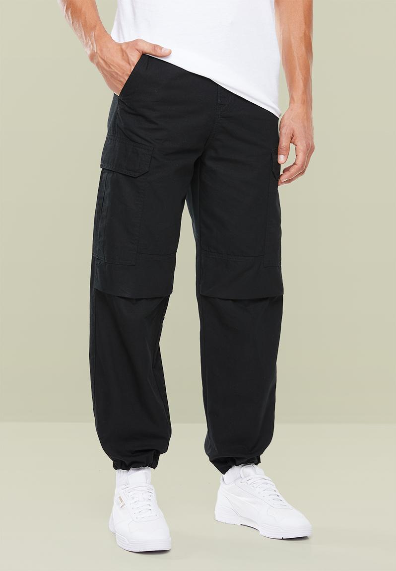 Loose fit cargo pants - black Superbalist Pants & Chinos | Superbalist.com