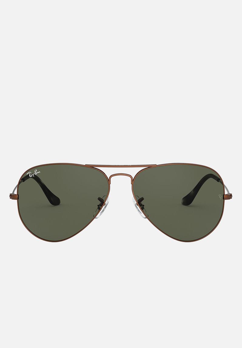 Metal aviator sunglasses 55mm - brown Ray-Ban Eyewear | Superbalist.com