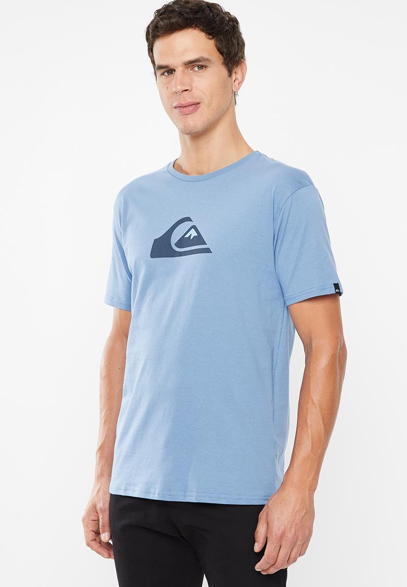 Comp Logo Short Sleeve Tee 1 Blue Quiksilver T Shirts And Vests