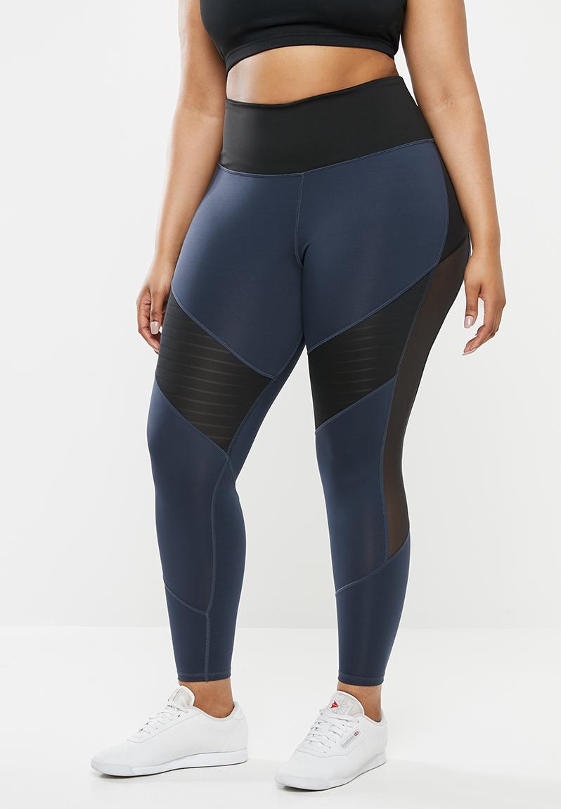 Curve Lux Mesh Tight- navy Reebok Plus Size | Superbalist.com