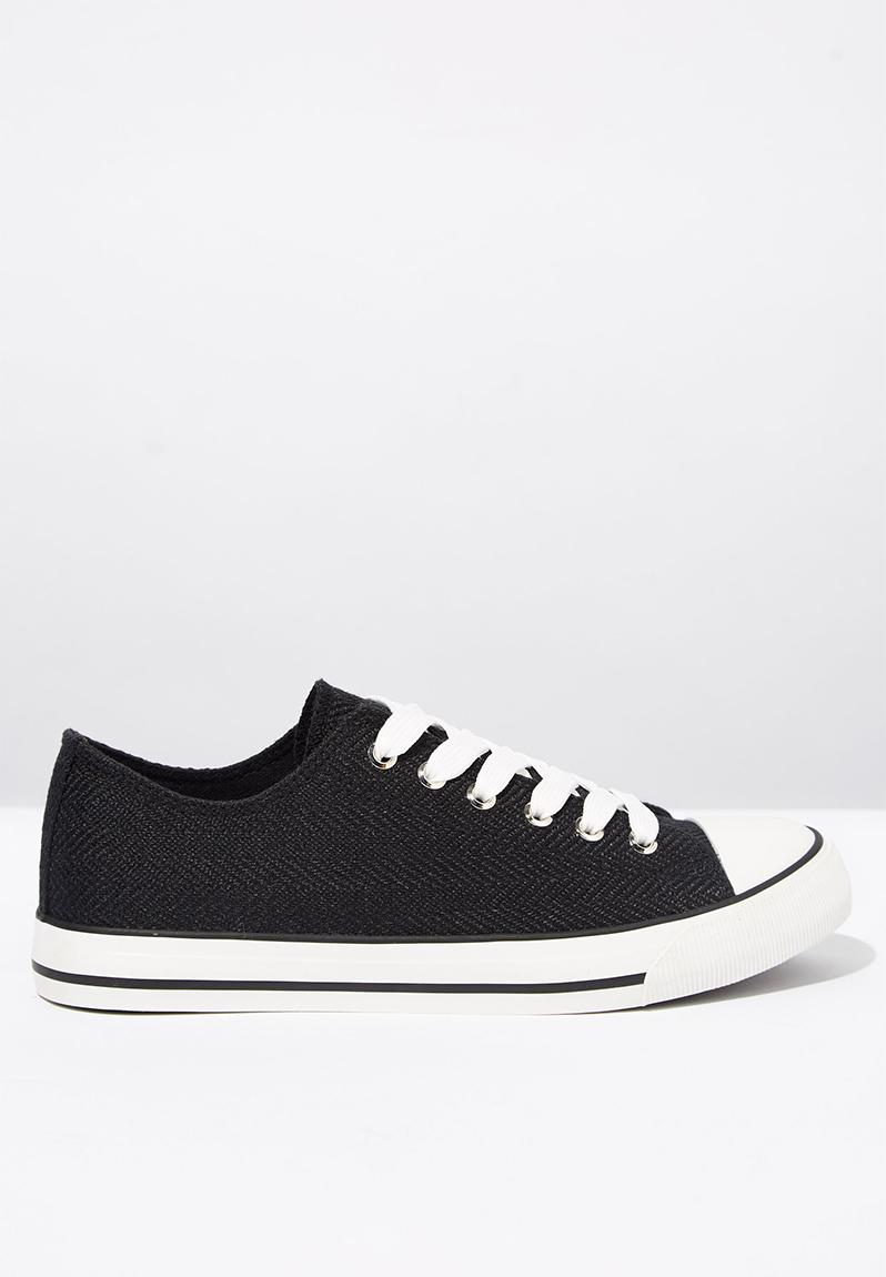 Jodi low rise sneaker 1 - black texture Cotton On Pumps & Flats ...