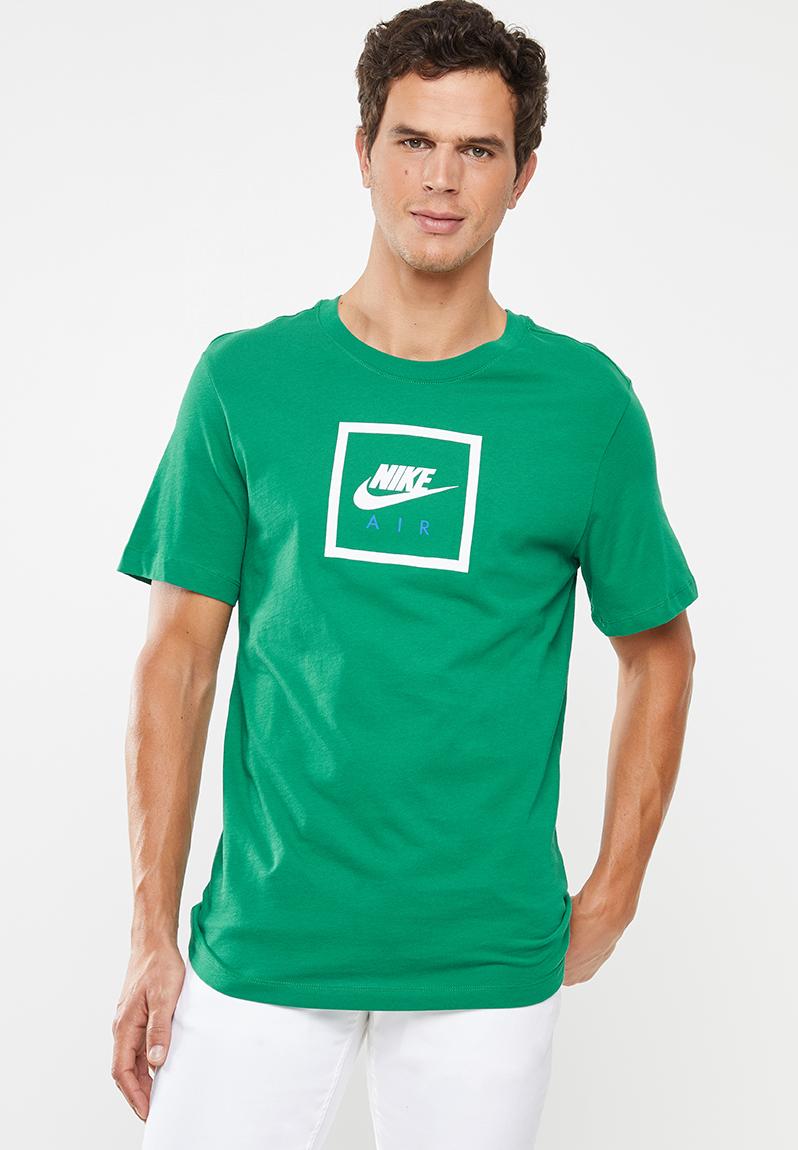 Nike air 2 short sleeve tee - mystic green/white Nike T-Shirts ...