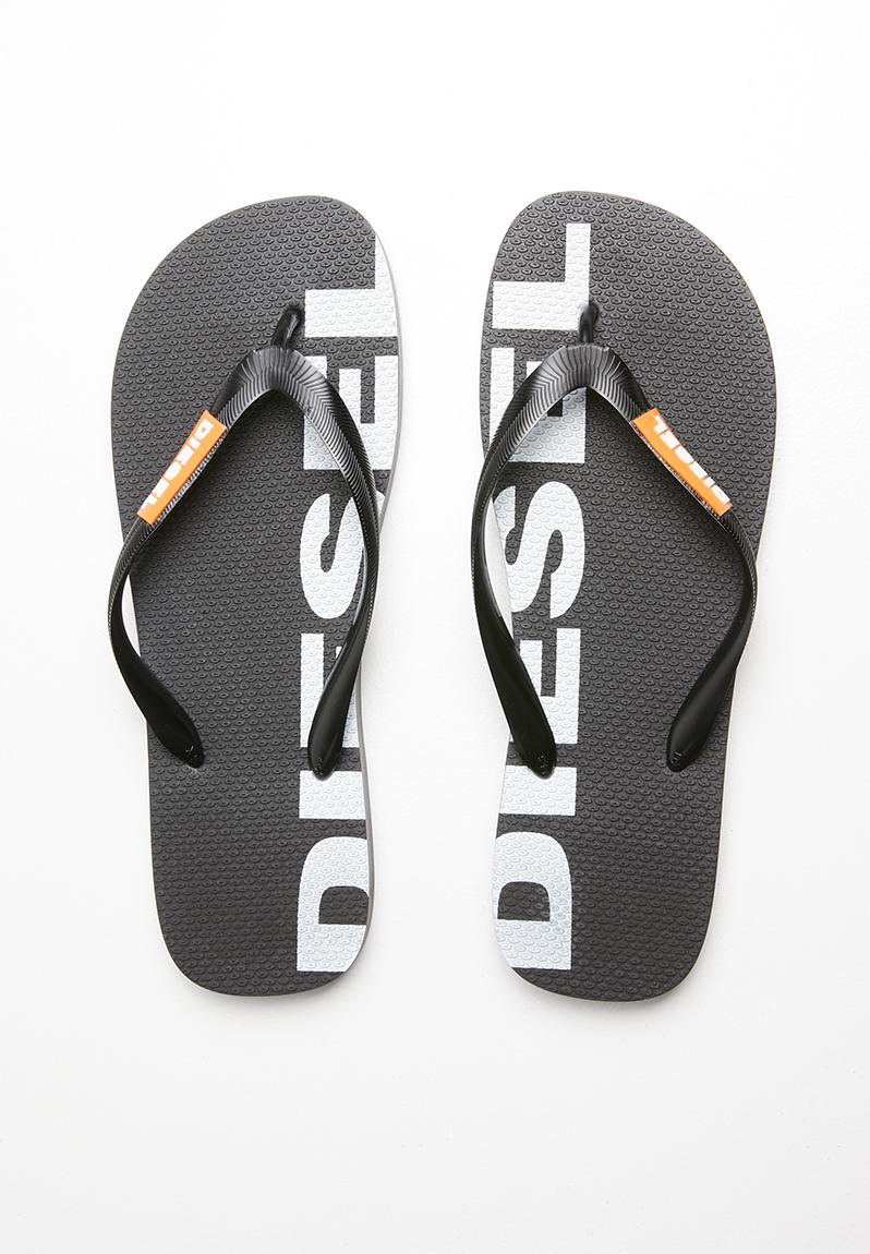 Brian - black/orange Diesel Sandals & Flip Flops | Superbalist.com