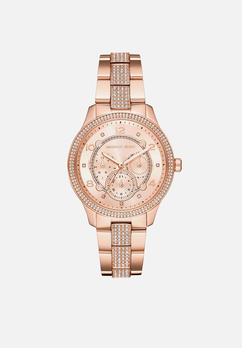 michael kors runway watch rose gold