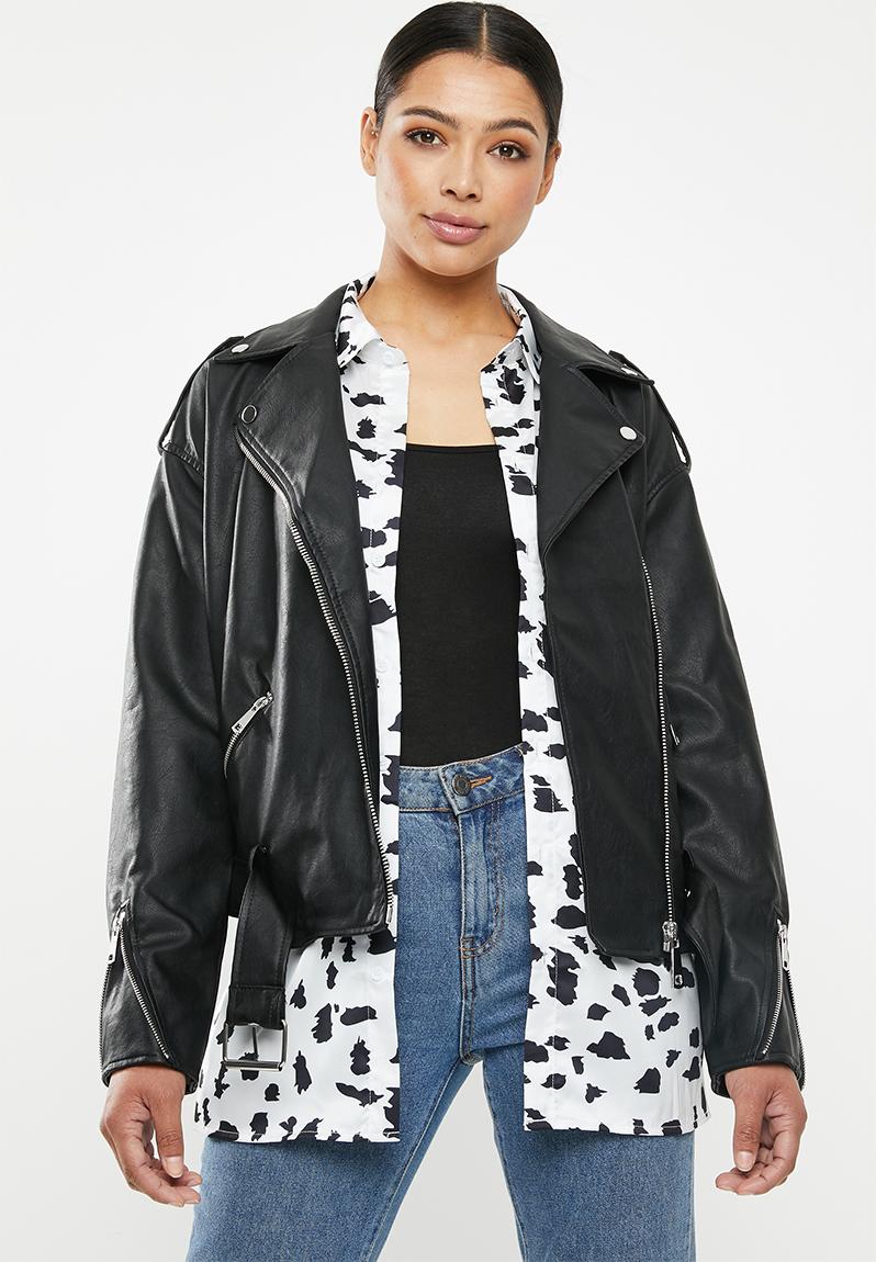 Boyfriend biker jacket - black Missguided Jackets | Superbalist.com