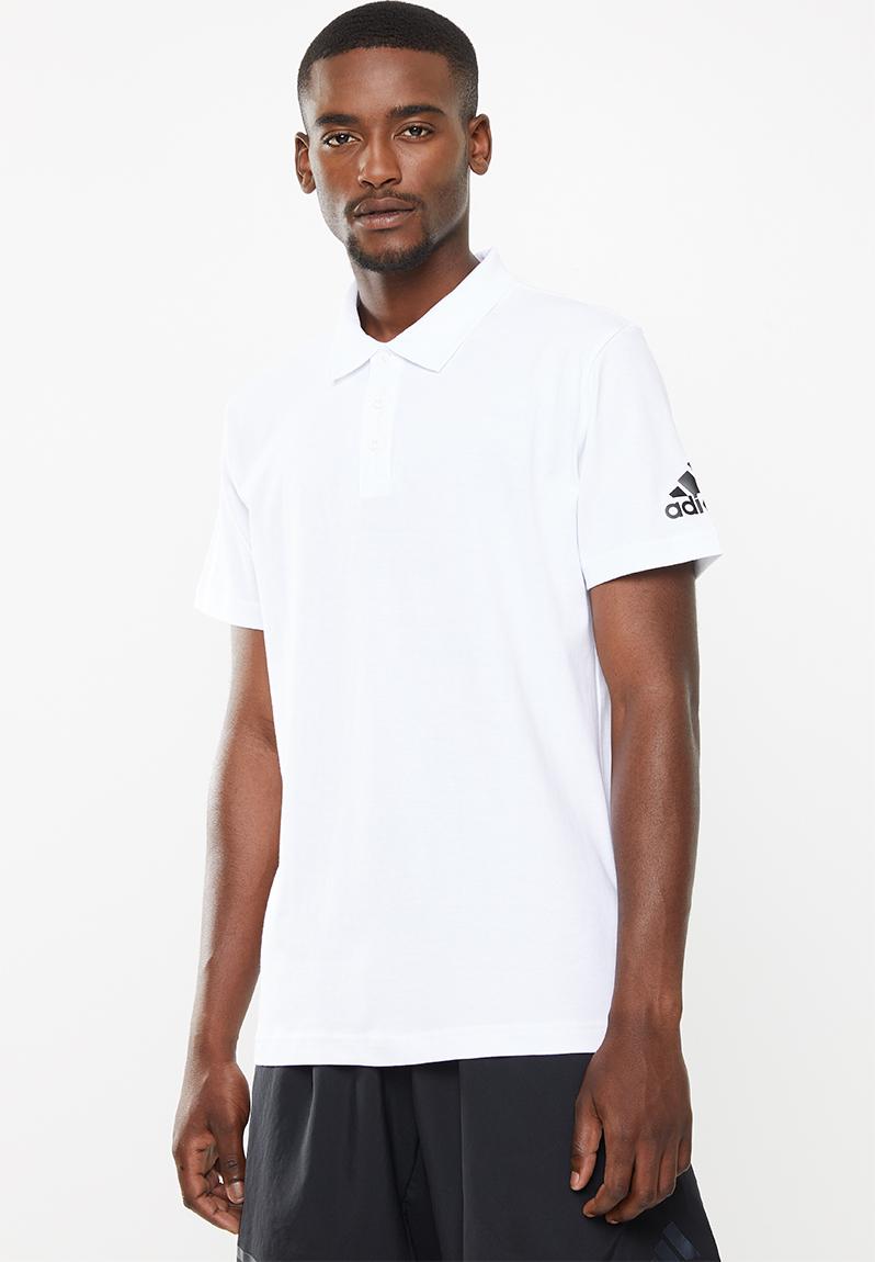 Mh plain polo - white adidas Performance T-Shirts | Superbalist.com