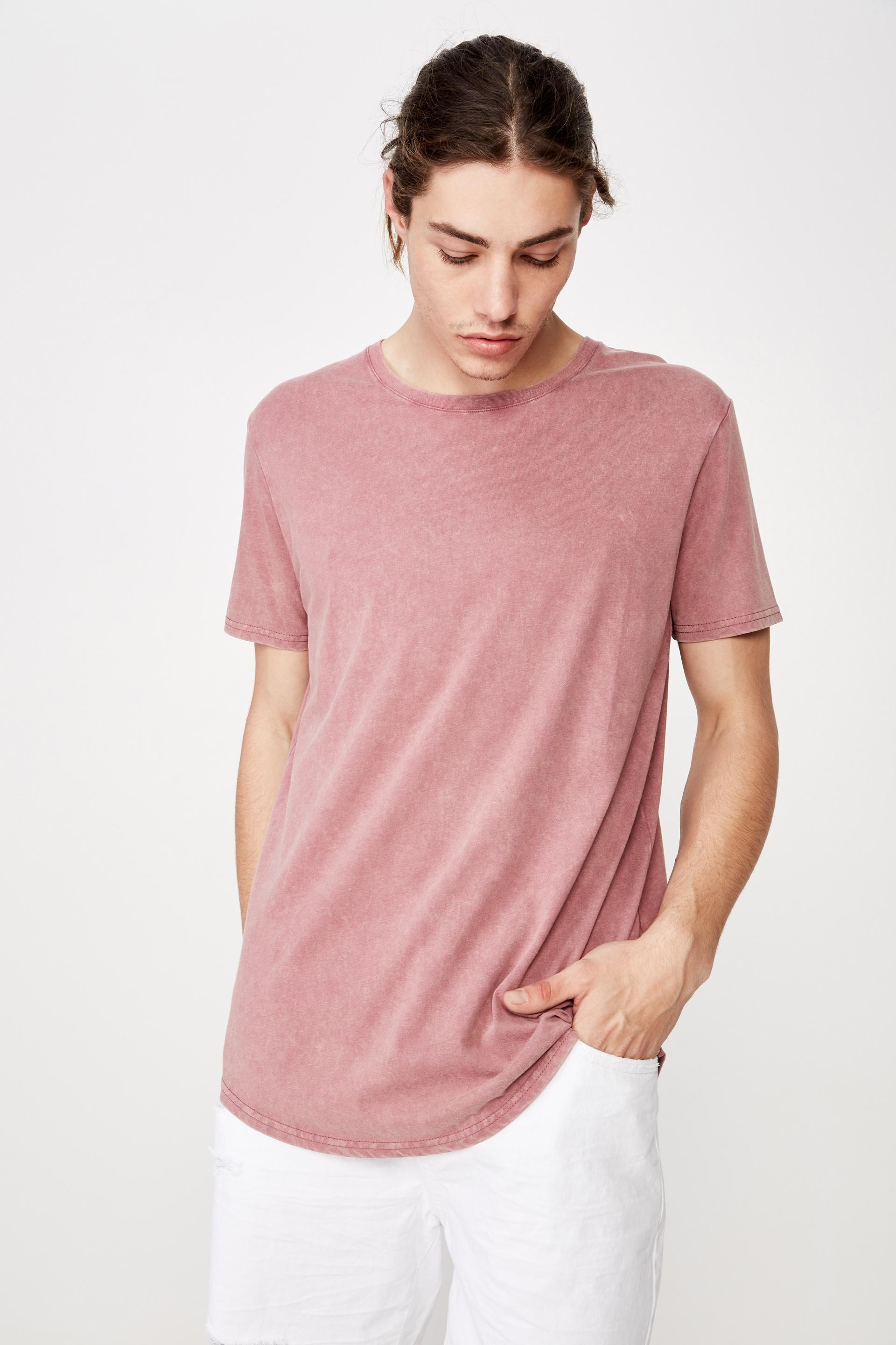 Washed curved t shirt - washed burgundy Factorie T-Shirts & Vests ...