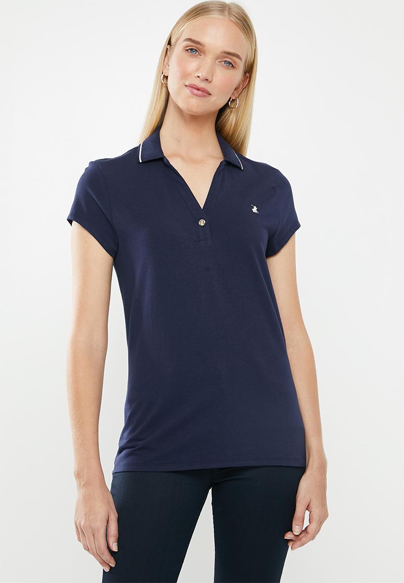 Chelsea short sleeve golfer - navy POLO T-Shirts, Vests & Camis ...