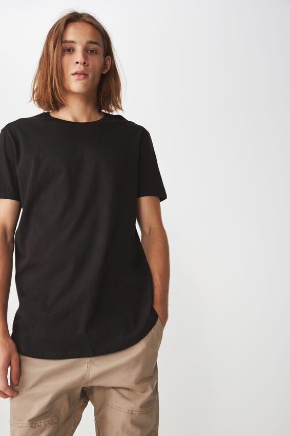 t shirts with curved hem