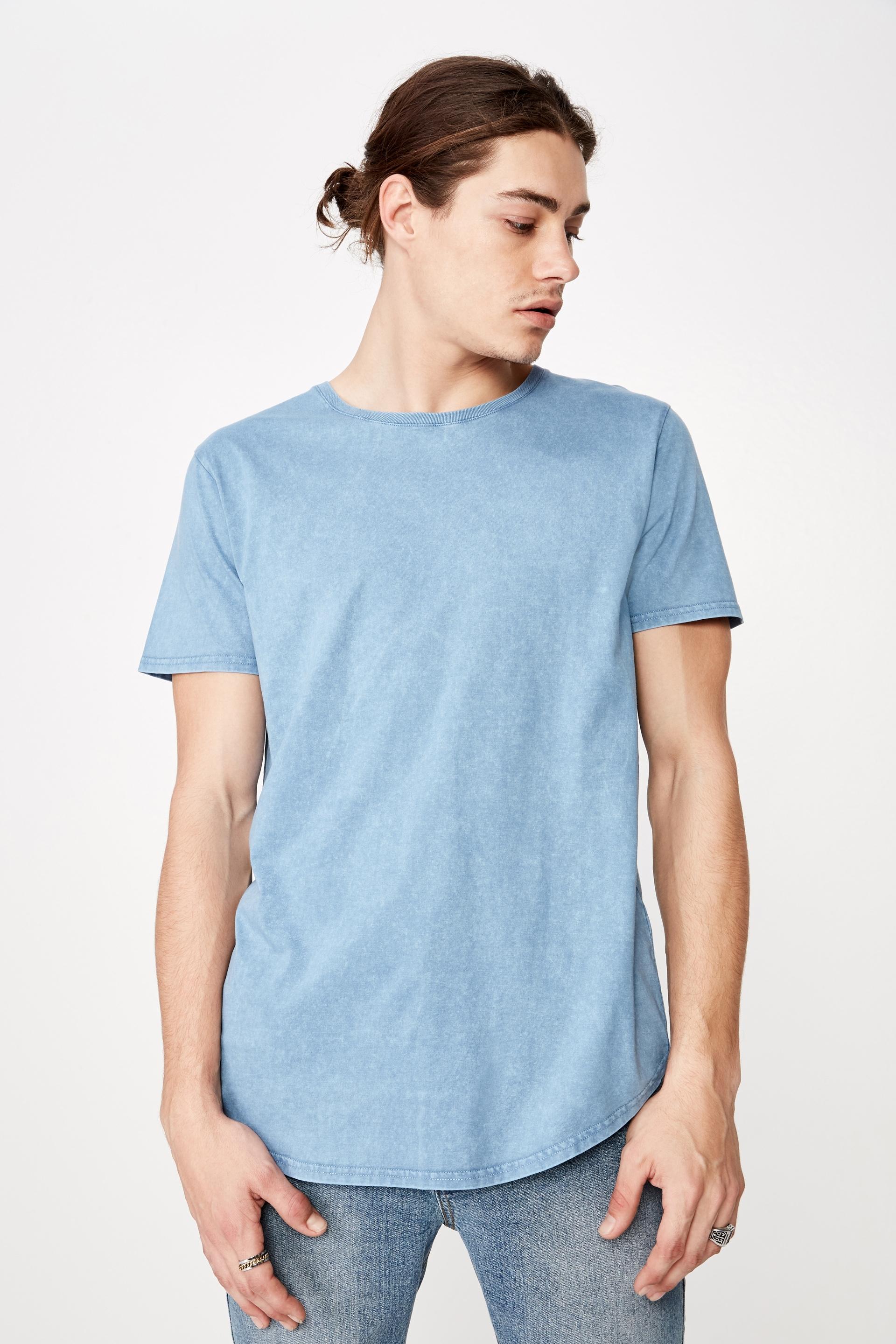 Washed curved t shirt - washed sea blue Factorie T-Shirts & Vests ...