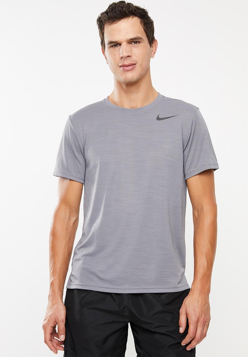 Superset short sleeve top - gunsmoke/black Nike T-Shirts | Superbalist.com