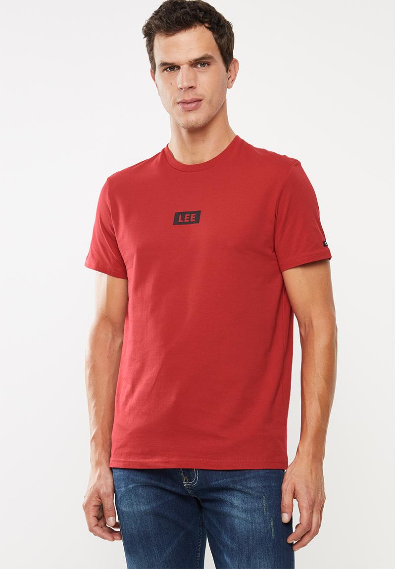 New block tee-red Lee T-Shirts & Vests | Superbalist.com