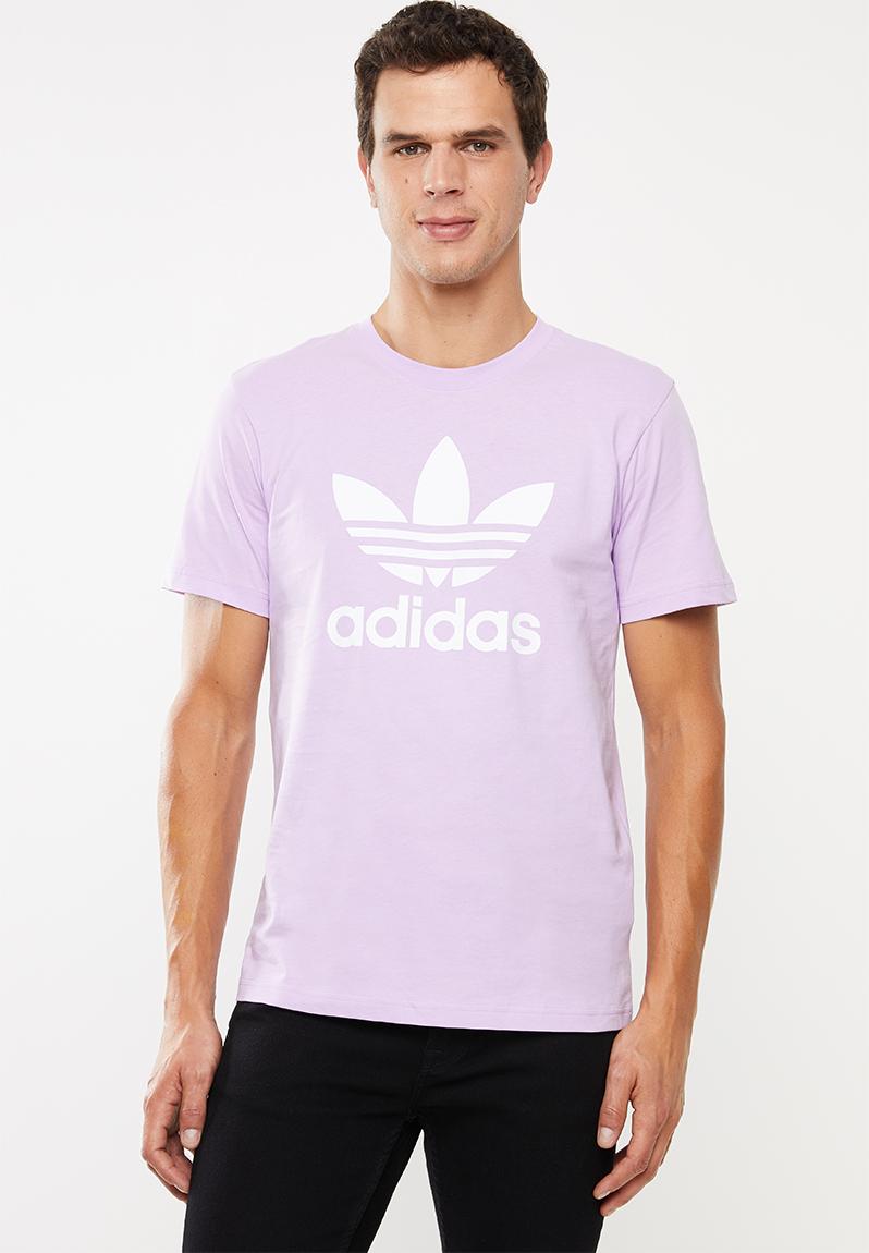 Trefoil short sleeve tee - purple adidas Originals T-Shirts ...