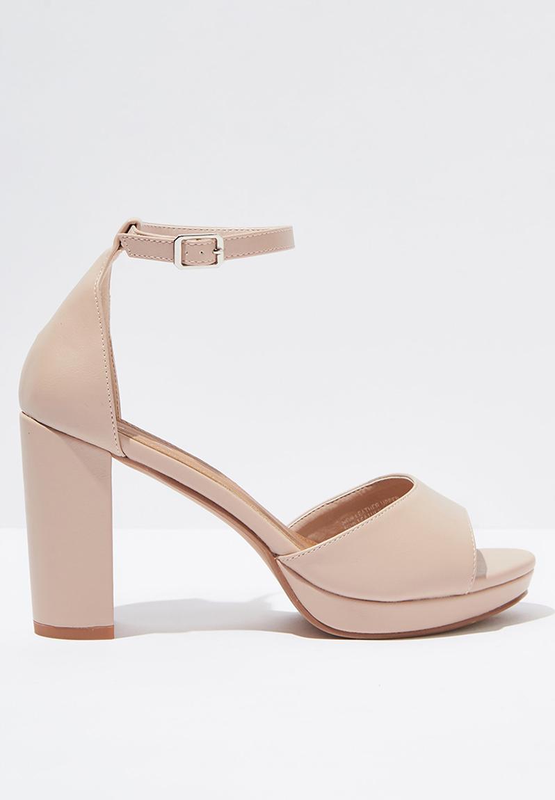 Garnet platform heel - pale taupe Cotton On Heels | Superbalist.com