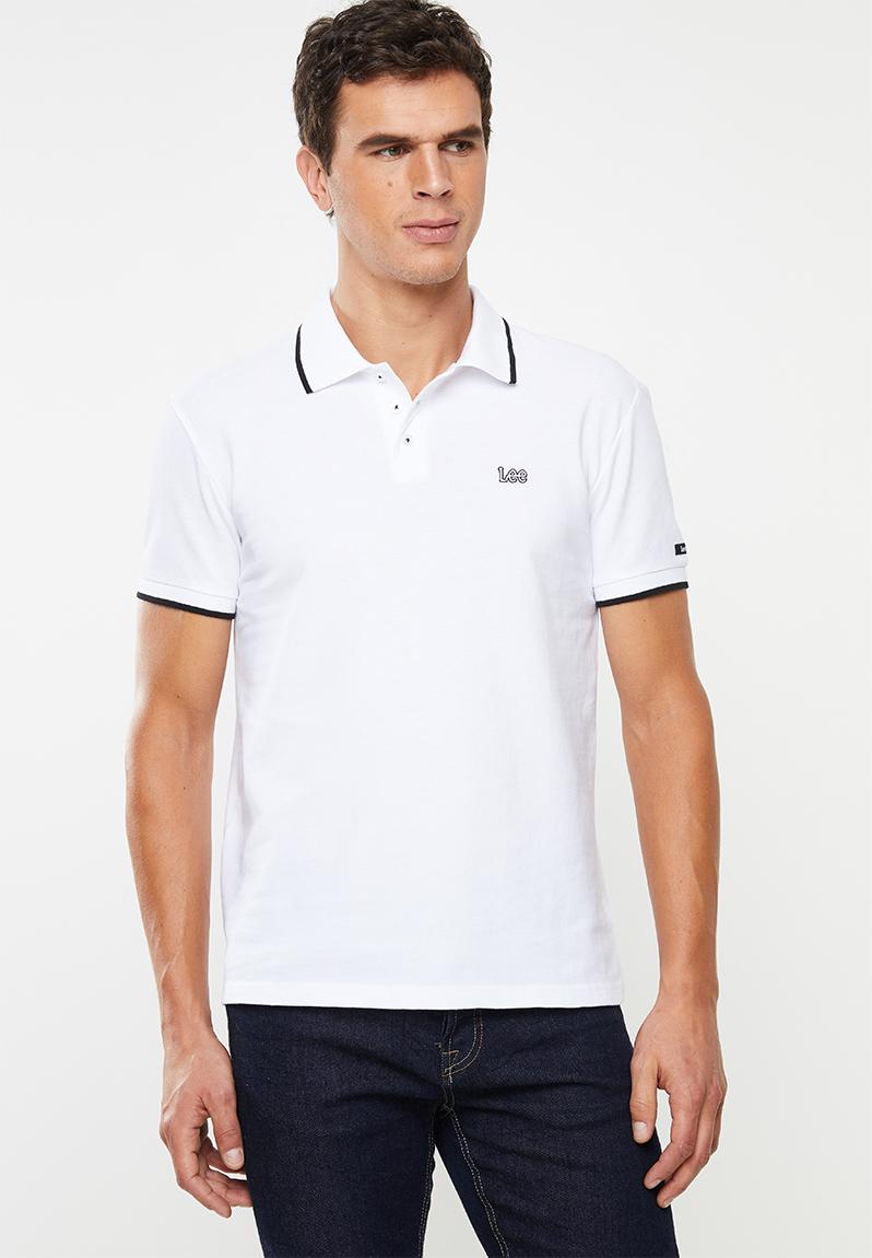 Icon polo - white/black Lee T-Shirts & Vests | Superbalist.com
