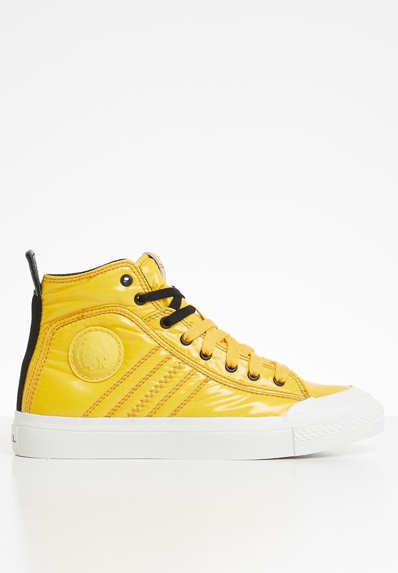 yellow diesel sneakers