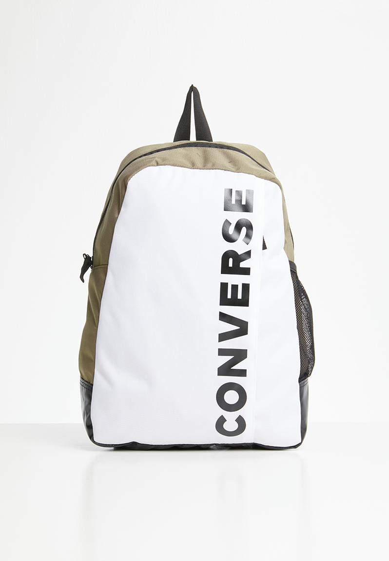 converse backpack white