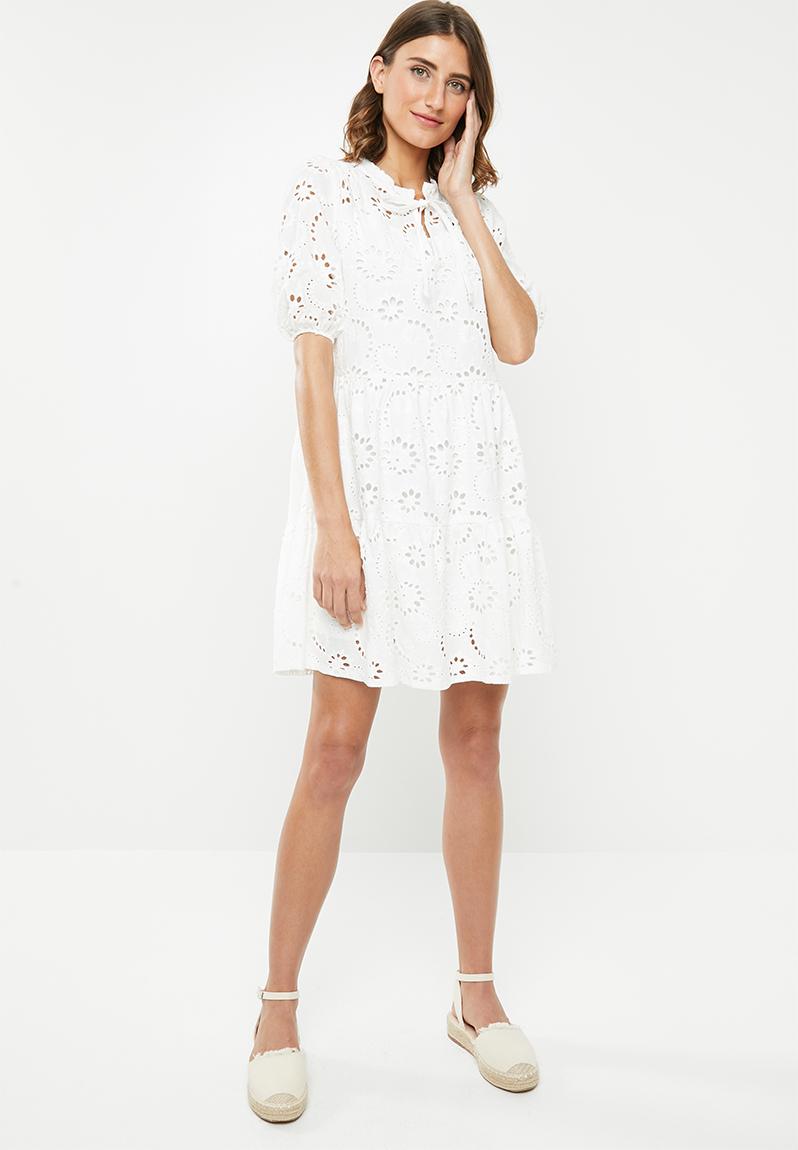 Anglaise baby doll dress - white Me&B Casual | Superbalist.com